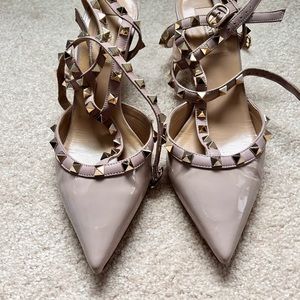 Valentino rockstud kitten heels